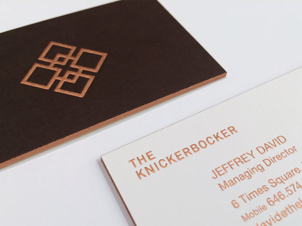 The Knickerbocker Hotel Buisness Card