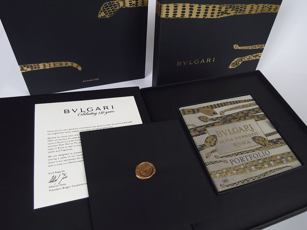 Bulgari BVG VIP Experience box designed by Karen Hsin