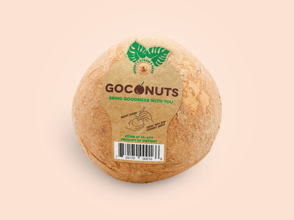Goconuts label designed by Karen Hsin